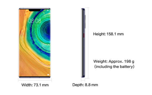 Huawei Mate 30 Pro (128GB/8GB RAM), Dual Sim, Special Import)