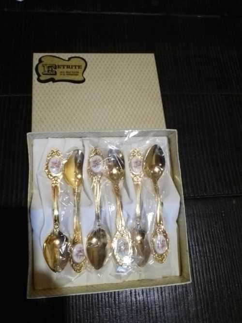 Eetrite 24-Carat Gold Plated Teaspoon Set