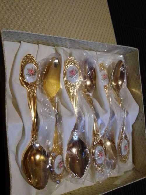 Eetrite 24-Carat Gold Plated Teaspoon Set