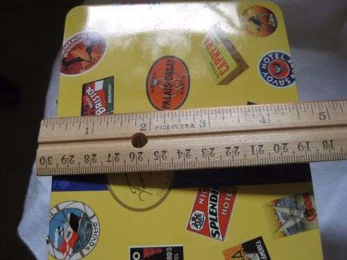 Feodora hinged suitcase collectible tin. Fabulous item