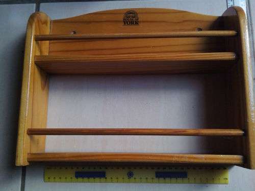 HOUSE OF YORK - 2 TIER WOODEN SPICE RACK - AS PER SCAN