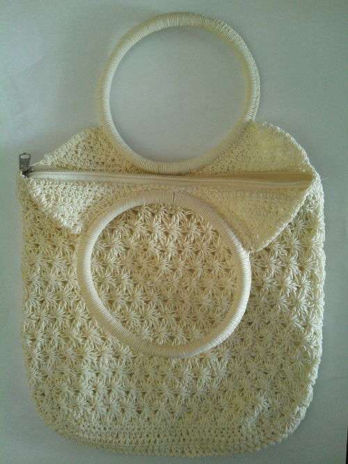 Crochet Handbag (White)