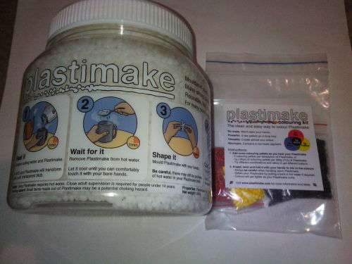 Plastimake 800g jar + Colouring Kit