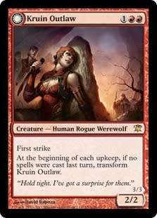 Magic the Gathering - 4x Kruin Outlaw | Terror of Kruin Pass