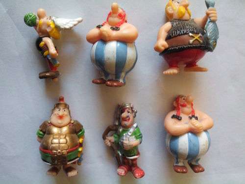 Nice set of Asterix and Obelix Figurines (Set of 6, 03-04cm)