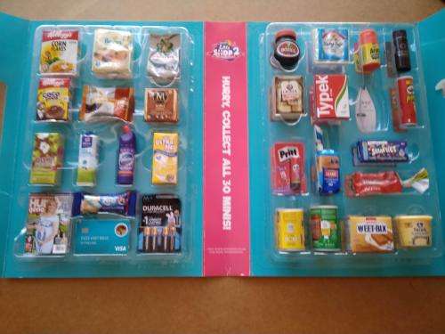 Checkers Little Shop 2 Mini Groceries / collectables with collector`s case