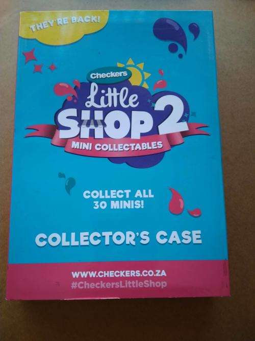 Checkers Little Shop 2 Mini Groceries / collectables with collector`s case