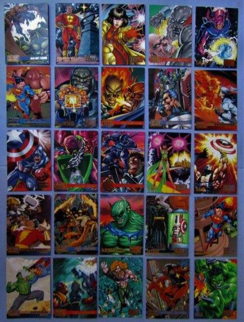 DC vs. Marvel (Limited Series Intercompany Crossover) Trading Cards