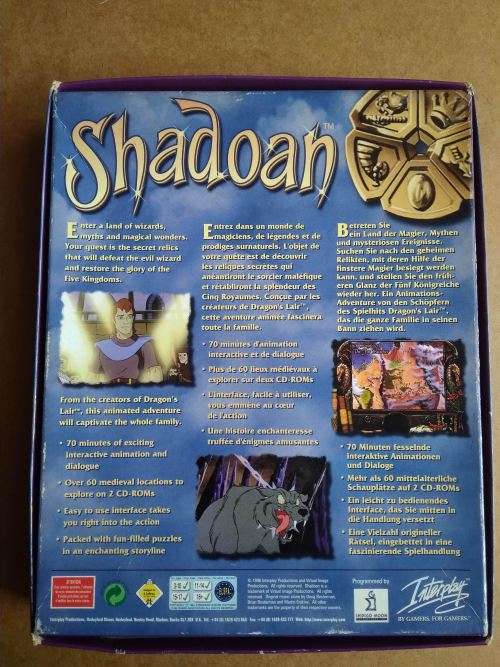 Shadoan animated family adventure PC Big Box