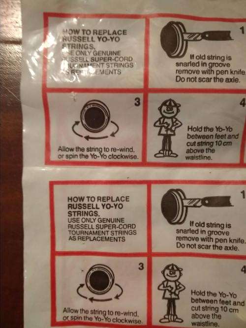 Genuine Coca Cola Yo-Yo Russell Super-Cord Coke Strings x 2 Packets