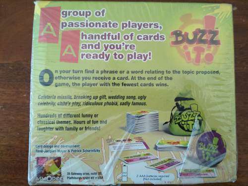 Buzz It! Do You Buzz? Game by Reiner Knizia