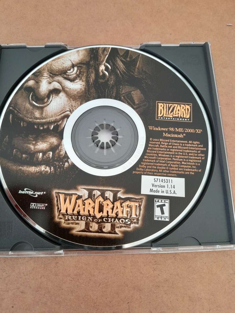 Boxed Warcraft 3 Reign of Chaos PC Game With Booklet