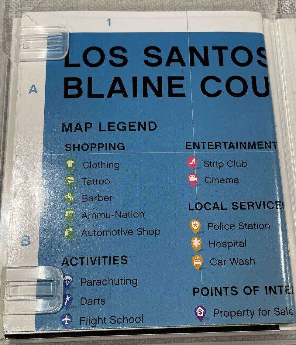 Grand Theft Auto V GTA 5 PS3 | including Manual & MAP | - Tested and working