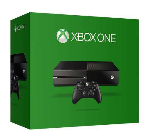 Xbox One in box with a newer controller.