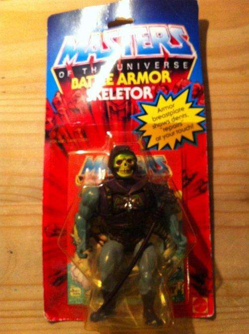 Masters Of The Universe Battle Armor Skeletor Carded Original 1983 **Unopened