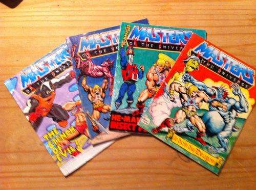 4 Original MOTU action figure comics 1980's