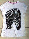White T-shirt with Zebra head (M)