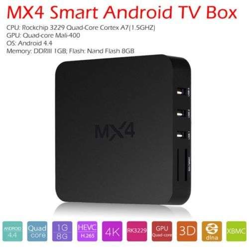 MX4 Android TV Box RK3229 - Local Stock - Refurb Unit