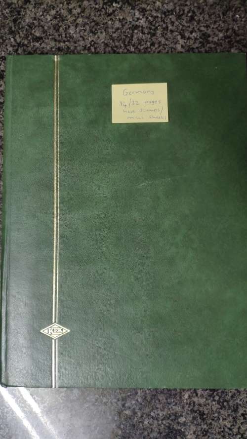 German stamps and mini-sheets in decent album