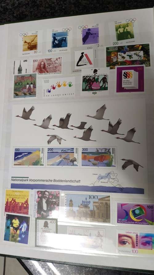 German stamps and mini-sheets in decent album