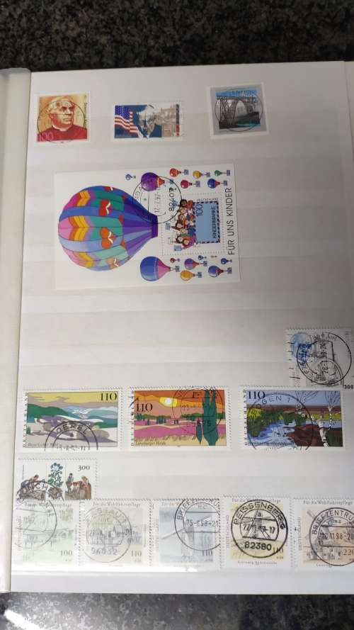 German stamps and mini-sheets in decent album