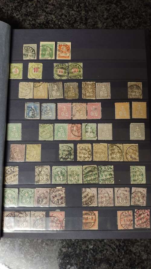 Album in good condition with stamps from Switzerland, Belgium and Austria