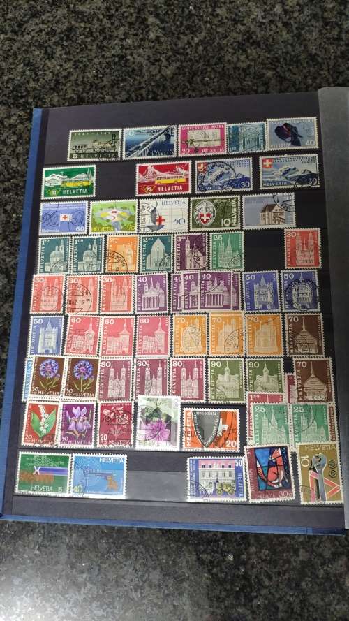 Album in good condition with stamps from Switzerland, Belgium and Austria