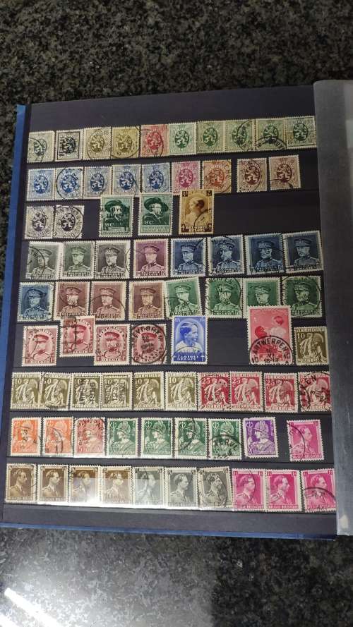 Album in good condition with stamps from Switzerland, Belgium and Austria