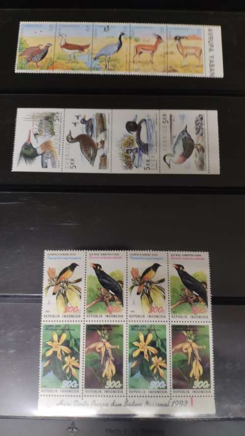 Double sided page with a few odds - Birds and labels/cinderellas