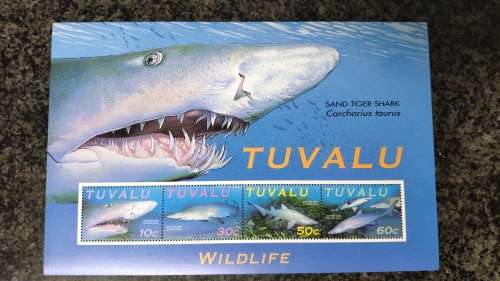 Tuvalu - Shark mini-sheet (9 available)