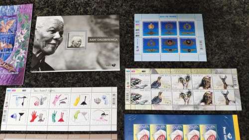 Lot of mini sheets, strips and one single. Cat Value R770+