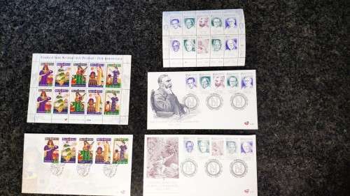 Mini sheet and FDC sets x2. High Cat value