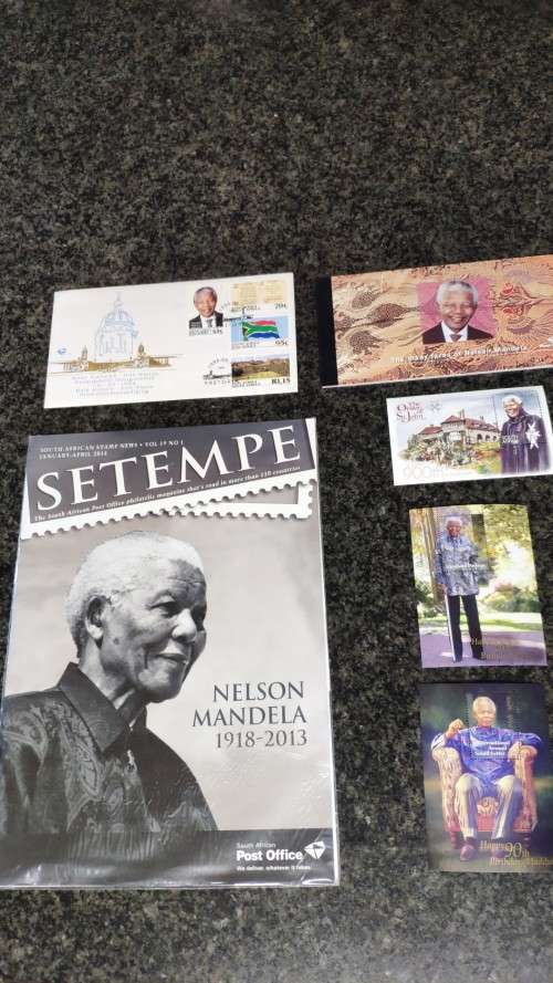 Mandela Lot - Booklet, FDC and mini sheets