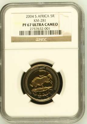 2004 S.Africa 5R proof graded by NGC