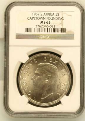 1952 S.Africa 5S CapeTown Founding  by NGC