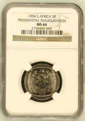 1994 S.Africa 5R Pres.Inauguration  by NGC