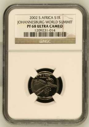 2002 S.Africa Rand Johannesburg World Summit (2nd Highest)grade by NGC