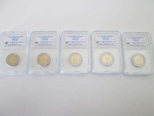for dopperZn set of 5 coins ms 63 ms 64 ms 65 ms 66 ms 67