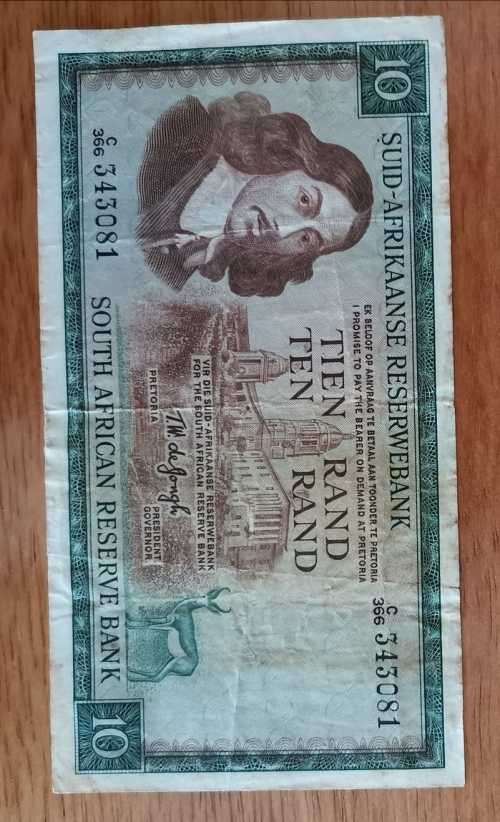 OLD SA R10 BANKNOTE