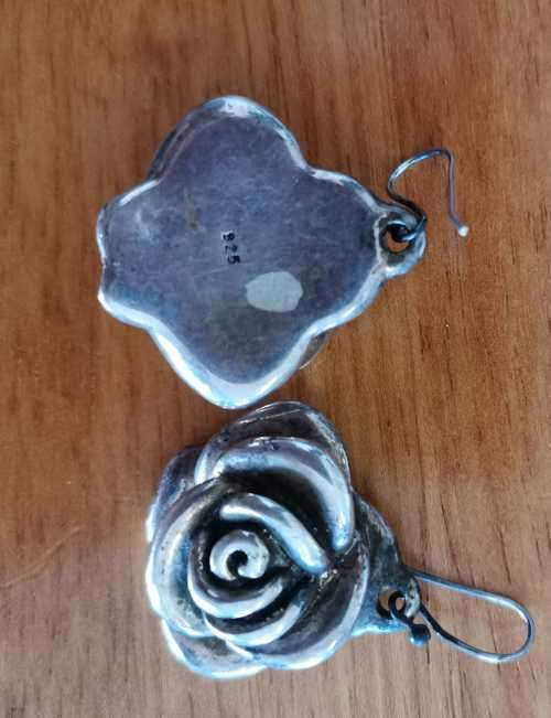 925 Silver bracelet and earring set