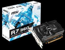 MSI R7 360 AMD Graphic Card 2GB GDDR5 Over Clock Edition