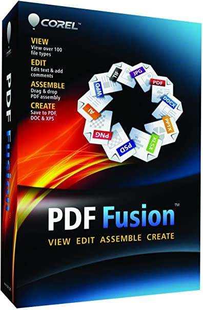 Corel PDF Fusion Suite Windows- View-Edit-Assemble and Create
