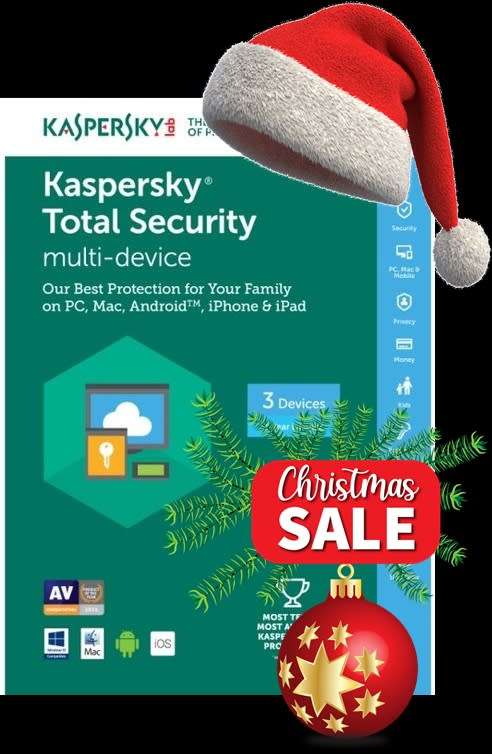 Christmas Special Kaspersky Total Security 3 Devices 1 Year