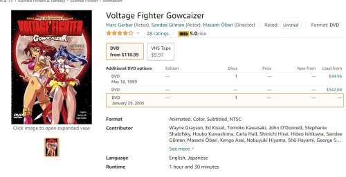 Japanese Anime\Manga Voltage Figter Gowcaizer 2002 DVD R1500+ RARE
