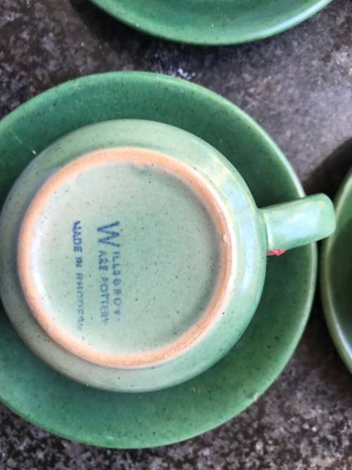 Willsgrove Pottery 4x Teacups And 4x Saucers