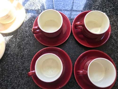 Willsgrove Pottery 4x Teacups And 4 Saucers