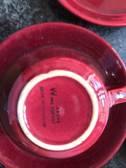 Willsgrove Pottery 4x Teacups And 4 Saucers