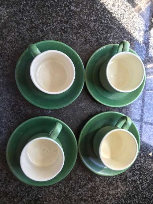 Willsgrove Pottery 4x Teacups And 4x Saucers