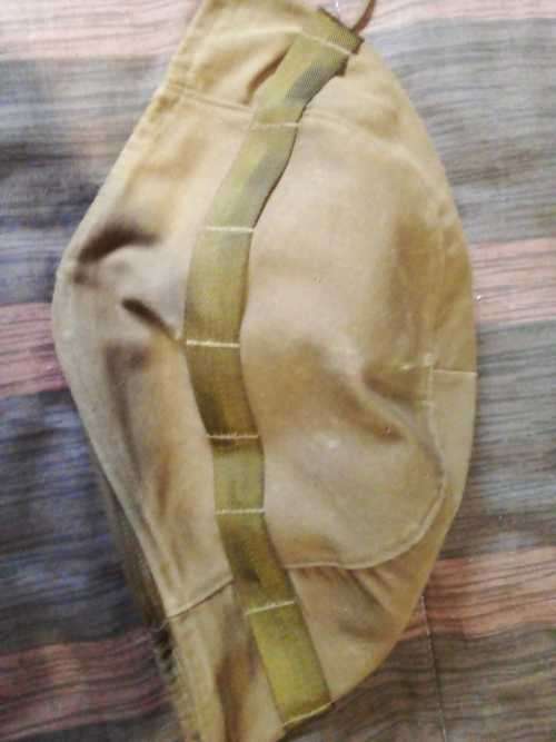 SADF helmet kevlar, SADF plastic inner for steel helmet and SANDF bush hat