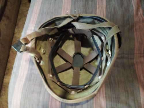 SADF helmet kevlar, SADF plastic inner for steel helmet and SANDF bush hat